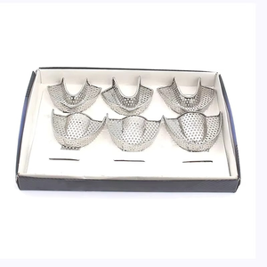 Azicon's Perforated Impression Tray - Stainless Steel Reusable Autoclavable Dental Lab Upper & Lower Orthodontic Impression Tray - Product Image 2