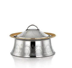 Superbe Casserole Métallique Isotherme avec Couvercle – Chauffe-Plats pour la Maison, Mariages, Traiteur, Hôtellerie – Contenant Alimentaire - Product Image 1