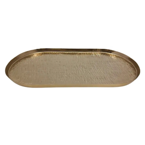 Bandeja Redonda Metálica para Frutas y Alimentos, con Drenaje de Agua y Aceite, Características Sostenibles, Bandejas para Servir Comida en Bodas, Proveedor de Fábrica - Product Image 4