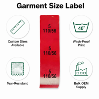Étiquette adhésive personnalisée pour vêtements, étiquettes imperméables pour vêtements, autocollants en tissu imprimés sur mesure pour l'image de marque des vêtements