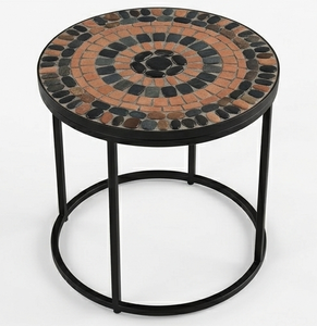 New Arrival <b>Round</b> Metal End <b>Table</b> Modern Nightstand Weather Resistant Side <b>Table</b> for <b>Small</b> Spaces Living Room Bedroom - Product Image 3