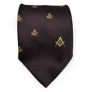 Cravate de Régalia Maçonnique en Soie Respirante Broderie Personnalisée Haute Qualité pour Francs-Maçons - Product Image 6