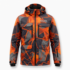 Traje de esquí transpirable e impermeable al por mayor, conjunto de dos piezas con chaqueta térmica aislante y pantalones con peto para snowboard - Product Image 1