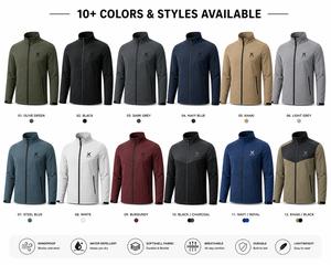 X Sports City Men's 4-Way Stretch Softshell <b>Jacket</b> | Waterproof & Wind-Resistant Thermal <b>Fleece</b> <b>Lined</b> Winter Outerwear OEM/ODM - Product Image 4