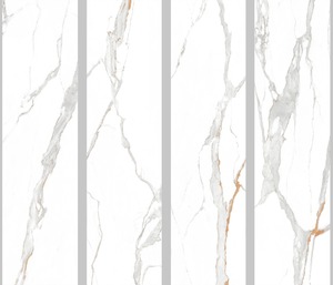 Dalles de porcelaine polies Statuario Natural, surfaces élégantes effet marbre pour intérieurs de luxe - Product Image 3