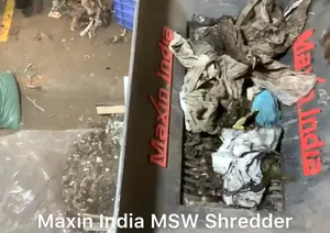 Nouvelle broyeuse de déchets solides municipaux de qualité supérieure, à double arbre, semi-automatique, capacité 1000 kg, machines de broyage du plastique - Product Image 2