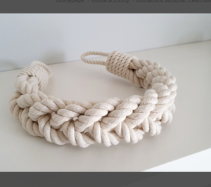 Premium Quality Jute Curtain <b>Tiebacks</b> – Durable Braided Natural Fiber Curtain Holdbacks for Home and Hotel Use - Product Image 5