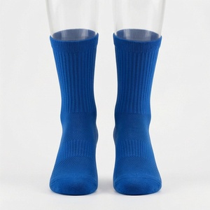 Blue Crew <b>Socks</b> For <b>Running</b> Breathable Cotton Men Women Athletic Sports <b>Socks</b> Summer Standard Thickness Solid Color - Product Image 1