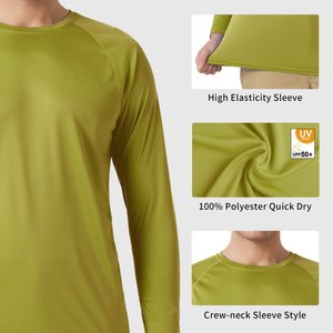 Chemises de bain pour hommes, été, UPF 50+, protection solaire UV, séchage rapide, plage, pêche, chemises d'eau, t-shirts pour hommes - Product Image 5