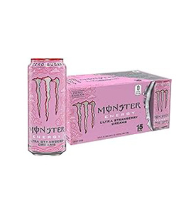 Monster Ultra Strawberry Dreams Sin Azúcar, Paquete de 12 - Oferta Exclusiva B2B al por Mayor para Mercados de Bebidas Especializadas - Product Image 2