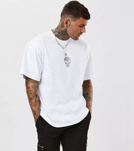T-shirts vierges pour hommes en gros, 100 % coton, coupe oversize, respirants, prix abordables, commandes en gros - Product Image 5