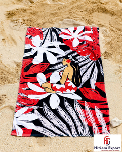 Premium Custom Tahiti Hawaiian Sarong <b>Beach</b> Wrap Resort Pareo OEM ODM Fabric Manufacturer India Fiji Hawaii Samoa - Product Image 5