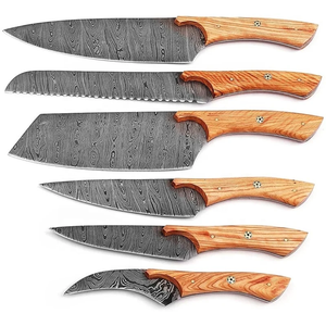 Juego de Cuchillos de Cocina Ambidiestros de 5 Piezas, Acero de Damasco de 67 Capas, Modelo Prestige Blades 2026, con Mangos Personalizados y Hojas Hechas a Mano - Product Image 1