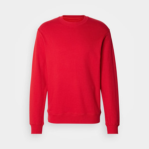 เสื้อสเวตเชิ้ตผู้ชายทรงปกติ คอกลม สีพื้น ผ้าถัก สีเขียวเข้ม สไตล์ลำลอง สำหรับใส่ในฤดูใบไม้ร่วง - Product Image 3
