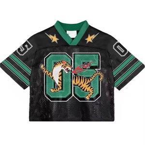 Último Diseño Personalizado de Camiseta Deportiva con Cuello en V, Transpirable, de Secado Rápido, 100% Poliéster, Talla Grande - Product Image 2