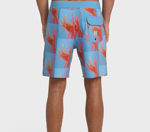 Fashion Solid Sublimation Transfer Print Board <b>Shorts</b> for <b>Men</b> Quick Dry Summer Wear Polyester/Cotton Worsted - Product Image 2