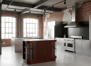 Îlot de cuisine moderne en bois massif, écoresponsable, avec chaises de bar, OEM ODM, qualité supérieure, meubles artisanaux, exportateur - Product Image 6