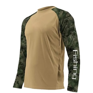 เสื้อผ้าตกปลาสำหรับผู้ชาย เสื้อป้องกันแสงแดด แขนยาว เสื้อว่ายน้ำชายหาด ป้องกันรังสียูวี SPF UPF 50+ เสื้อยืดตกปลา แห้งเร็ว น้ำหนักเบา - Product Image 4