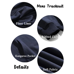 Mens Two Piece Tracksuit <b>Set</b> With Hoodie And Joggers For Gym Training Running And Outdoor Sport Wear Wholesale Men Tracksuit Men - Product Image 5