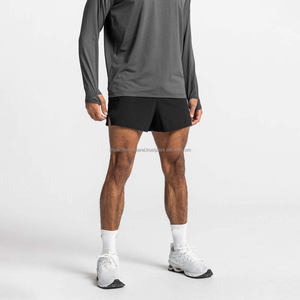 Pantalones Cortos Deportivos de Compresión para Hombre, de Cintura Alta, Secado Rápido, Transpirables, Impermeables, con Bolsillos para Correr y Hacer Ejercicio - Product Image 1