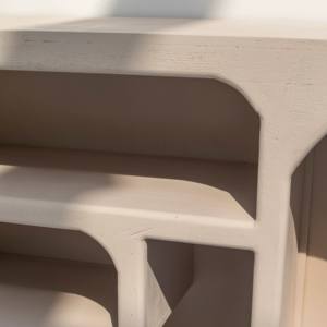 Consola de Madera Beige Vandana Sierra Vento, Diseño Moderno y Minimalista con Acentos de Madera Sólida - Product Image 2