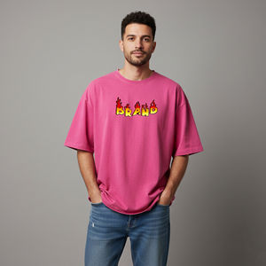 Camiseta de Cuello Redondo para Hombre, Estilo 2026, de Alta Calidad, con Logotipo Impreso en DTF Personalizado, Color Personalizado, Ecológica, Transpirable y de Corte Cuadrado - Product Image 4