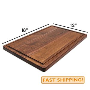Tabla de Cortar de Madera Maciza Ecológica, Tabla de Cortar de Madera para Cocina, Forma Rectangular con Asa, Tabla de Cortar de Madera Natural - Product Image 2