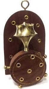 Support artisanal en bois pour bâtonnets d'encens en bois de santal, boîte à encens en forme de pièce de monnaie, support parfumé à la coriandre, attrape-cendres religieux pour la maison - Product Image 2