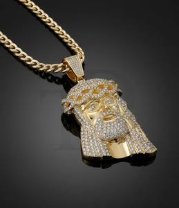 Pendentif Croix Hip Hop Personnalisé Haut de Gamme Sertie de Moissanite, Disponible en Argent, Or 10K, Or 14K, Acier Inoxydable – Bijoux - Product Image 3