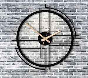 Reloj de pared de Metal moderno para decoración de sala de estar para decoración de arte de pared del hogar por Tayyab Handicraft - Product Image 1