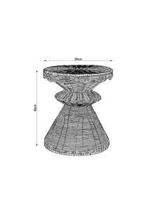 Hermosa mesa auxiliar de ratán con borde festoneado hecha a mano en Vietnam – Nuevo diseño, calidad premium, precio de mayoreo. - Product Image 5