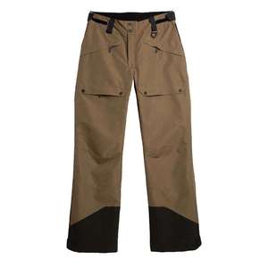 Pantalones de Trabajo para Hombre, Color Marrón, Cintura Alta, Múltiples Bolsillos, Material de Lona Resistente al Viento, Estilo Invernal - Product Image 1