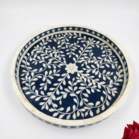 Plateaux de service faits à la main en résine avec incrustations d'os et de nacre |   Décoration d'intérieur personnalisée en gros |   Fabricant OEM ODM