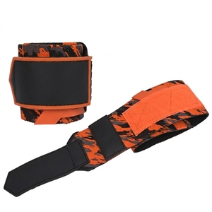 DUTTON SPORTS Bandes de poignet en cuir PU camouflage personnalisées pour la musculation, réglables avec fermeture, soutien unisexe pour les poignets - Product Image 1