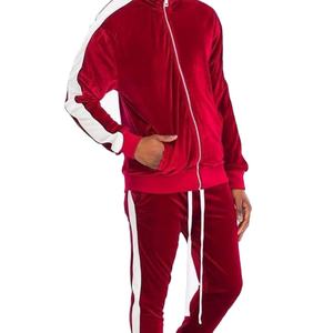 Casual Wear Custom logo Men's <b>Velour</b> <b>Tracksuit</b> For Sale Wholesale Custom Jogging 2 Piece <b>Tracksuits</b> Set - Product Image 4