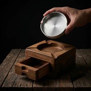 Custom Logo Wooden Ashtray for Promotional Gifts - Product Image 2