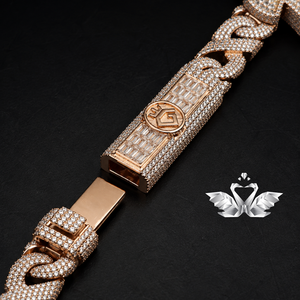 Custom Hip Hop <b>Rapper</b> Jewelry Moissanite Diamond Pendant <b>Chain</b> Set for Men - Product Image 4