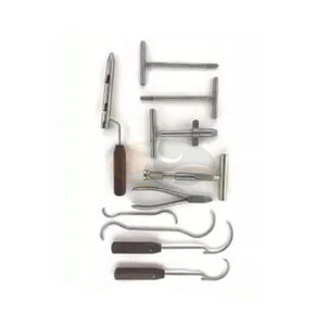 Ensemble d'instruments chirurgicaux orthopédiques en acier inoxydable, tende-fil manuel et passe-fil, 10 pièces, qualité supérieure, certifié CE - Product Image 3