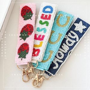 ALI FASHION ART Hand Embroidered Fruit Pattern Woven Felt Carabiner Keychain Eco-Friendly Customizable <b>Bag</b> <b>Charm</b> - Product Image 5