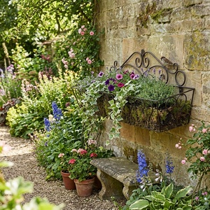 Vintage Wrought Iron Eco-Friendly Square 3-Tier Bicycle Plant <b>Stand</b> Metal Flower Pot Holder <b>Indoor</b> Outdoor Decorative <b>Planter</b> - Product Image 4