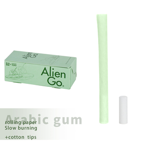 กระดาษมวนบุหรี่ Alien Go สีเขียว พร้อมก้านกรองฝ้าย บรรจุ 20 เล่มต่อกล่อง อุปกรณ์สำหรับสูบบุหรี่ บรรจุภัณฑ์แบบกำหนดเอง รับผลิตแบบ OEM - Product Image 4