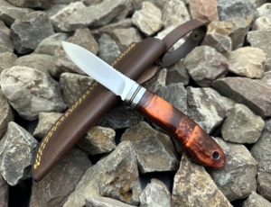 Couteau d'extérieur en acier inoxydable de haute qualité avec manche durable pour le camping, la randonnée et la chasse, couteau utilitaire d'extérieur - Product Image 1