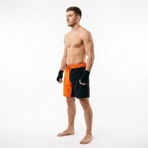 Shorts de sport MMA personnalisés de qualité supérieure, légers, pour la lutte, longueur courte, taille mi-haute, entraînement, 100% polyester, séchage rapide - Product Image 4
