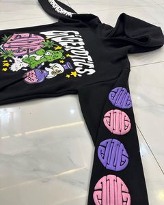 Stylish Unisex Pullover Streetwear <b>Fleece</b> Screen Print Sweatshirt Wholesale Custom Color <b>Black</b> Hoodie 2026 - Product Image 4