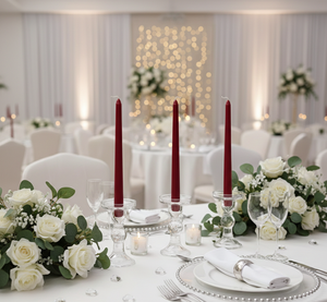 Velas Cónicas Rojas Hermosas al por Mayor, Hechas con Cera de Soja y Parafina, para Halloween y Bodas, con Humo Limpio, Estable y sin Olores, Aroma a Vainilla - Product Image 2