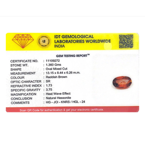 Natural Rough Hessonite Gomed 6.8 Carat Certified Loose Gemstone Pink - Product Image 4