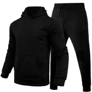 Ensemble de survêtement d'hiver personnalisé pour homme XXL, haute qualité, 100% coton polyester, respirant, sans couture, avec sweat à capuche et pantalon de jogging, grande taille, réversible - Product Image 4