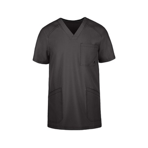 Uniforme Médico de Manga Corta para Hombre, Tela de Sarga de Poliéster/Algodón, Color y Logotipo Personalizados, Servicio OEM, Uso Hospitalario, Venta al Por Mayor - Product Image 4