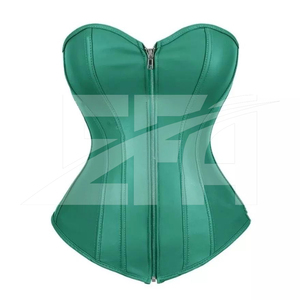 Conjunto de Corsé Gótico Negro Elegante para Mujer, Nuevo Corsé de Cuero Genuino Negro y Cinturón de Cuero a Juego - Product Image 5