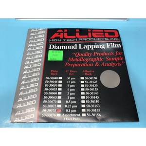 Lote de 5 Películas de Lapeado de Diamante Allied 50-30075 - Equipo y Piezas de Semiconductores de Confianza con Legado Global - Product Image 1